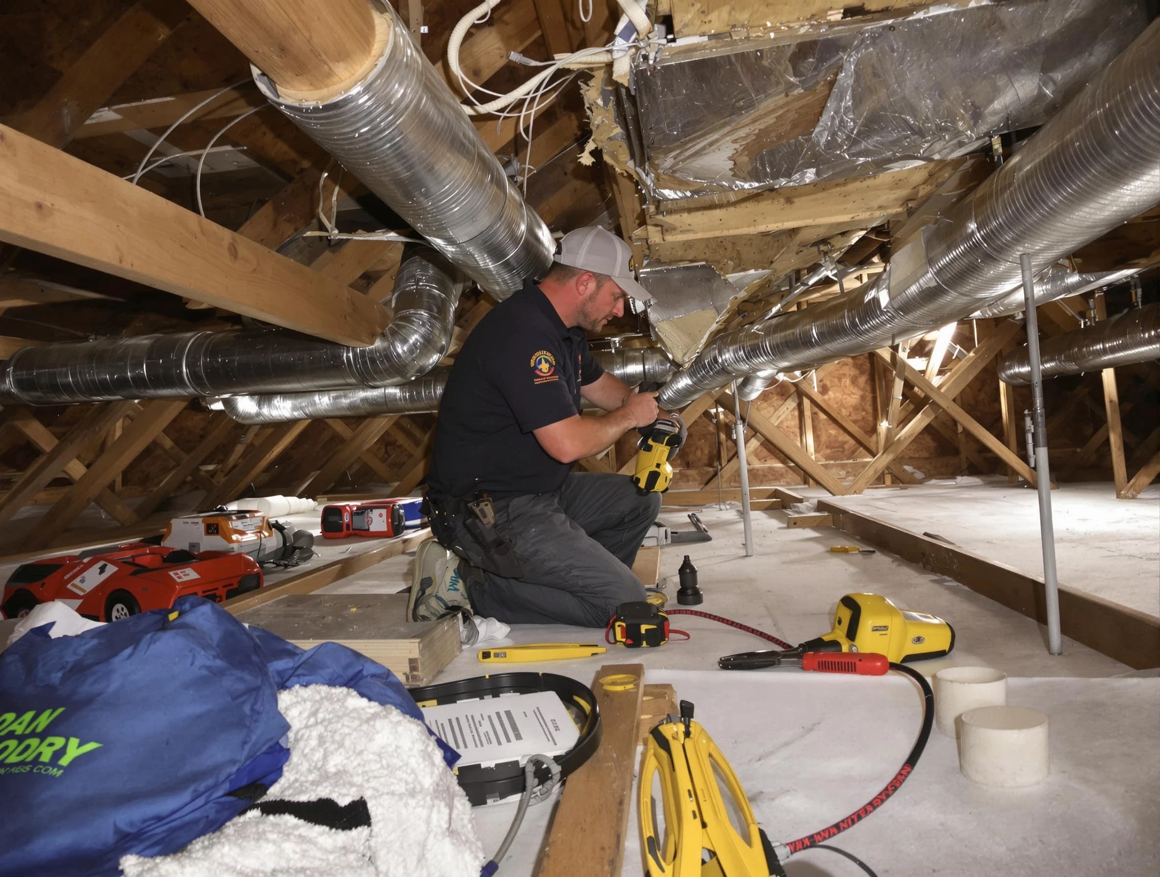 Professional air duct repair by Collier Air Duct Cleaning in Collier