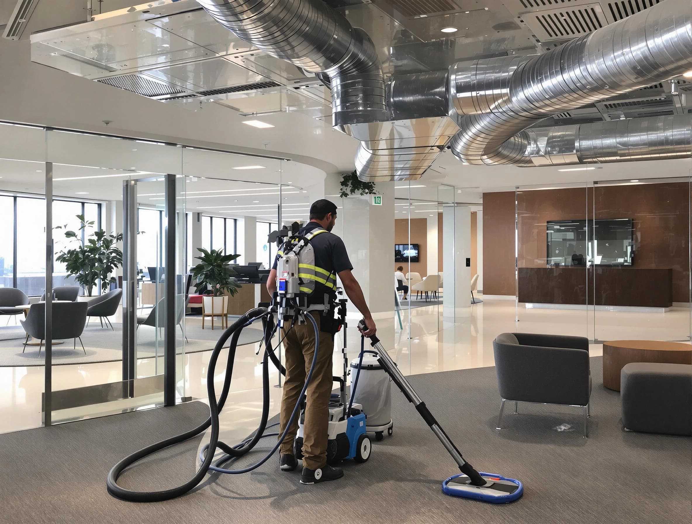 Commercial duct cleaning service by Collier Air Duct Cleaning in Collier